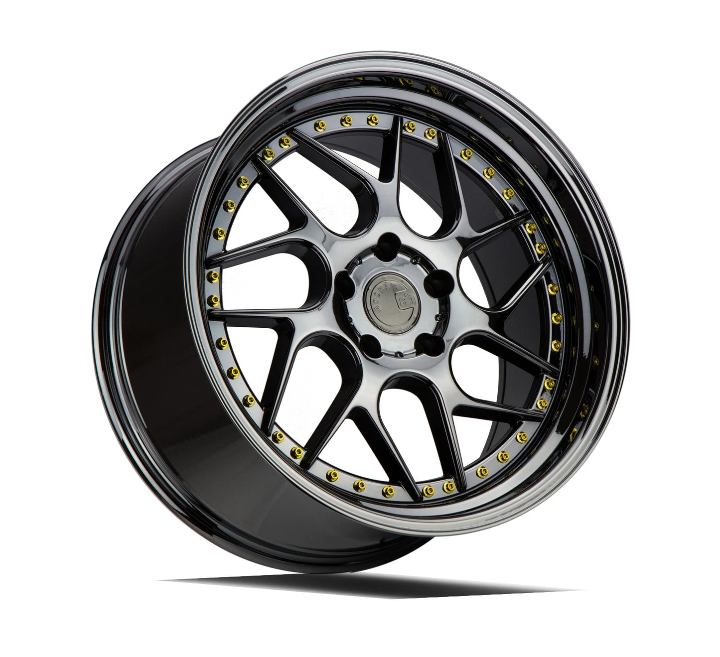 Aodhan DS01 18x10.5 twisted spok black 5x114.3 wheel ET15 stance