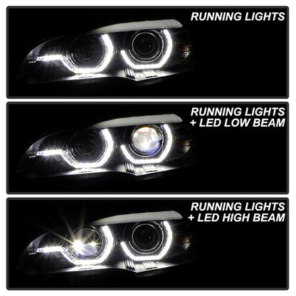 Spyder Apex U-Shape Light Bar Headlights for BMW X5 E70.