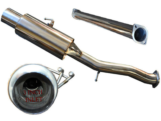 Tsudo 08-16 Evo X 3in Single Exit Catback Stainless Steel Tip Exhaust 20-9601