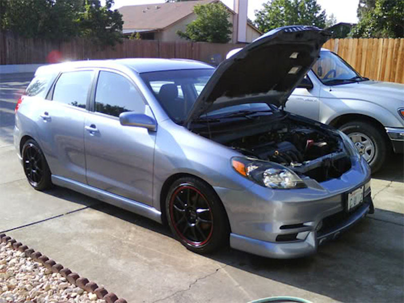 installed on Drag Dr-31 Wheels 18x8 5x100 5x114.3 ET48 Black /w Red stripe Rims