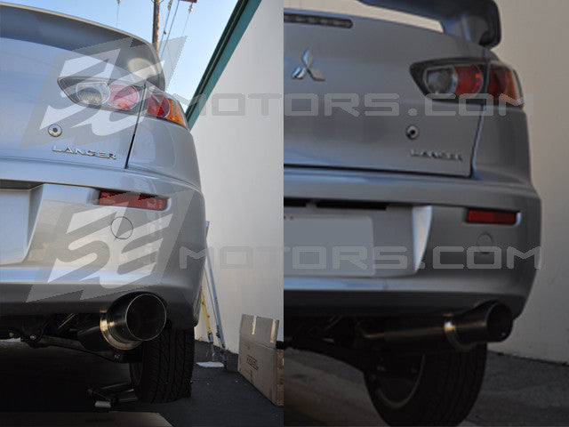 Tsudo S2 Burnt Tip Axleback Exhaust for 2014Lancer SportsBack DE ES GT