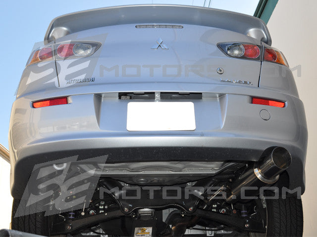 Tsudo S2 Burnt Tip Axleback Exhaust for 2013  Lancer SportsBack DE ES GT