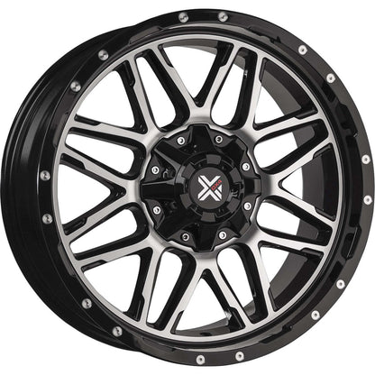 DX4 Vibe 20X9 wheels 5x139.7 5x150 Gloss Black Machined Face ET10