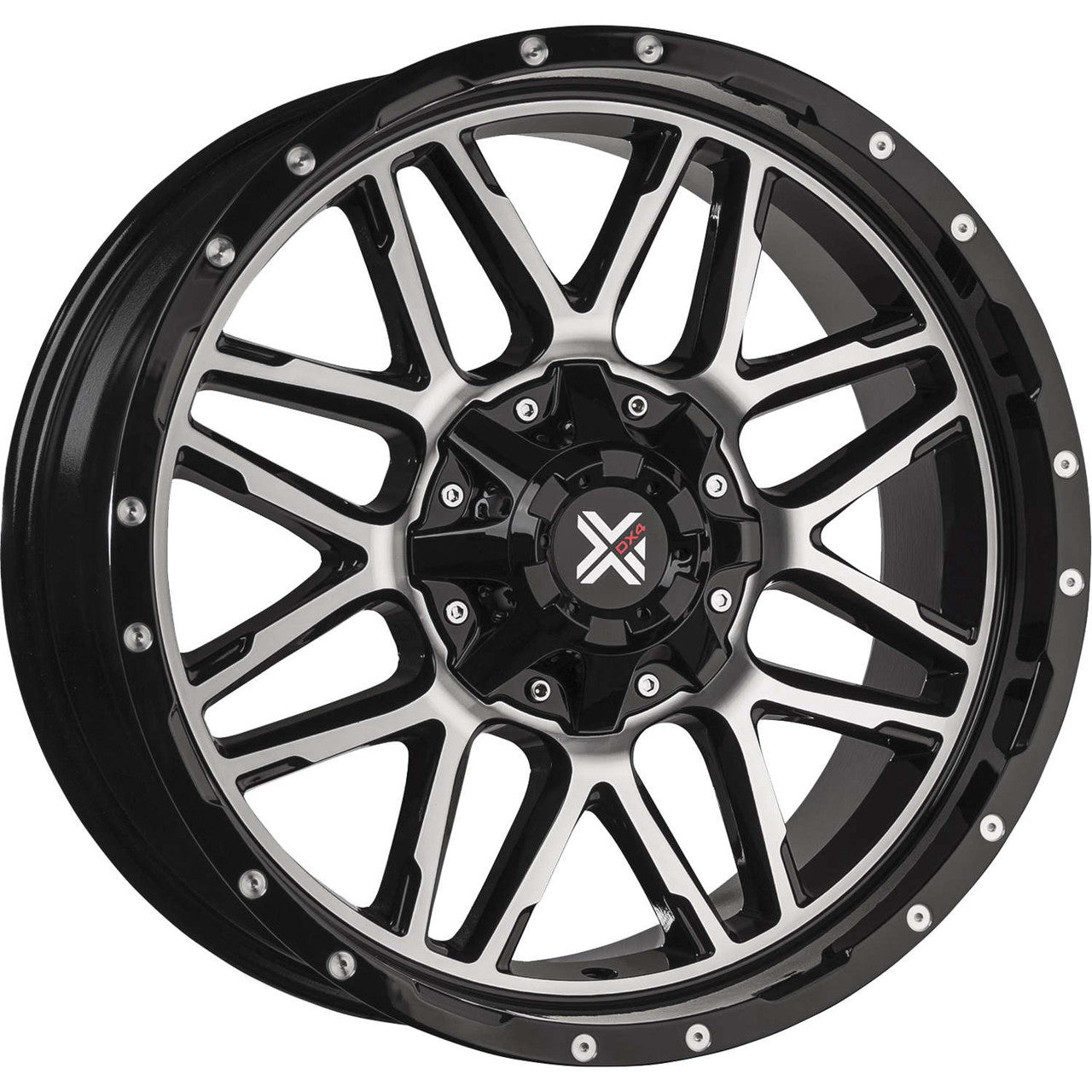 DX4 Vibe 20X9 wheels 5x114.3 5x127 Gloss Black Machined Face ET10